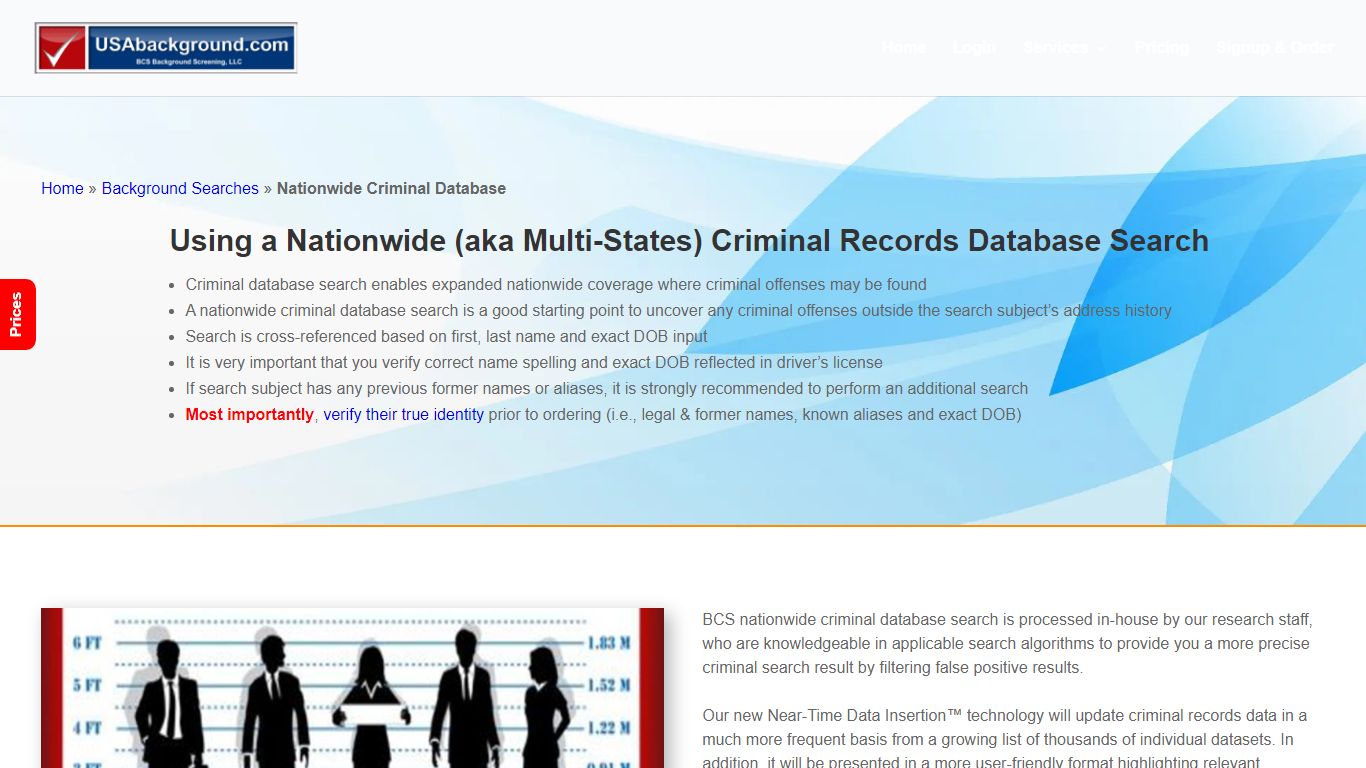 Nationwide Criminal Database Search - USAbackground.com